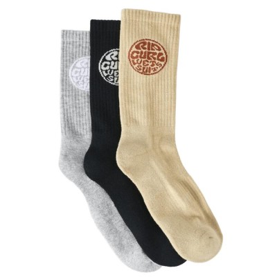 RIP CURL WETTY CREW SOCK 3PK