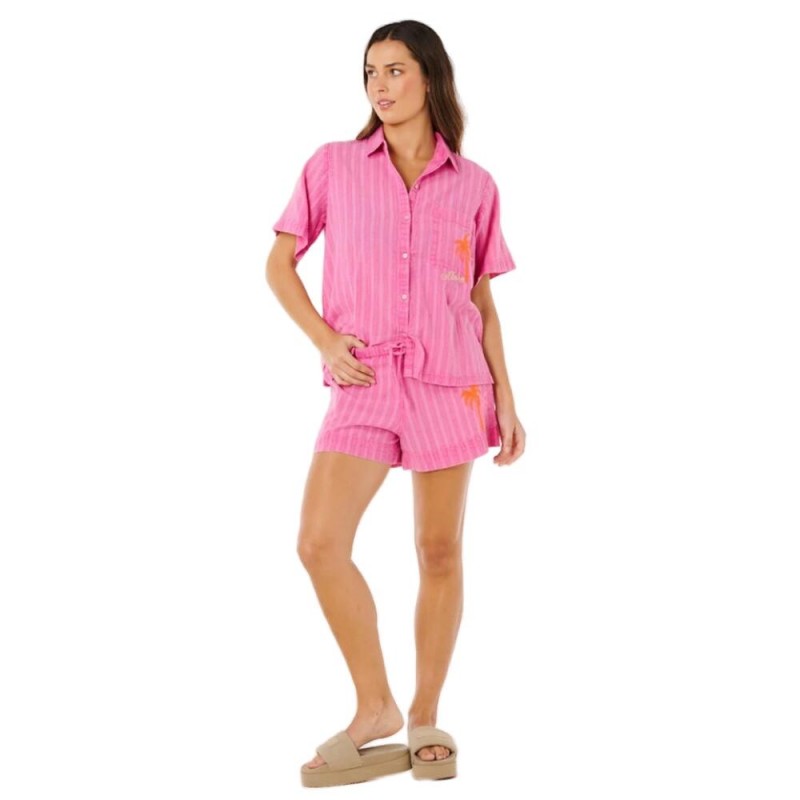 RIP CURL HOTEL MALIBU EMBROID SHIRT