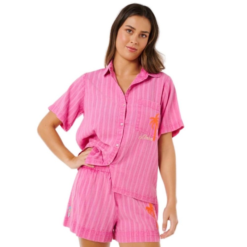 RIP CURL HOTEL MALIBU EMBROID SHIRT