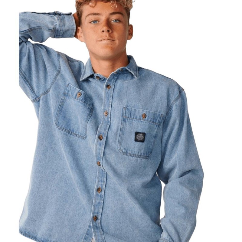 RIP CURL PREMIUM SURF DENIM L/S SHIRT