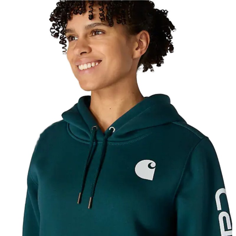 CARHARTT RELAXED FIT MIDWEIGHT LOGO SLEEVE GRAPHIC SWEATSHIRT