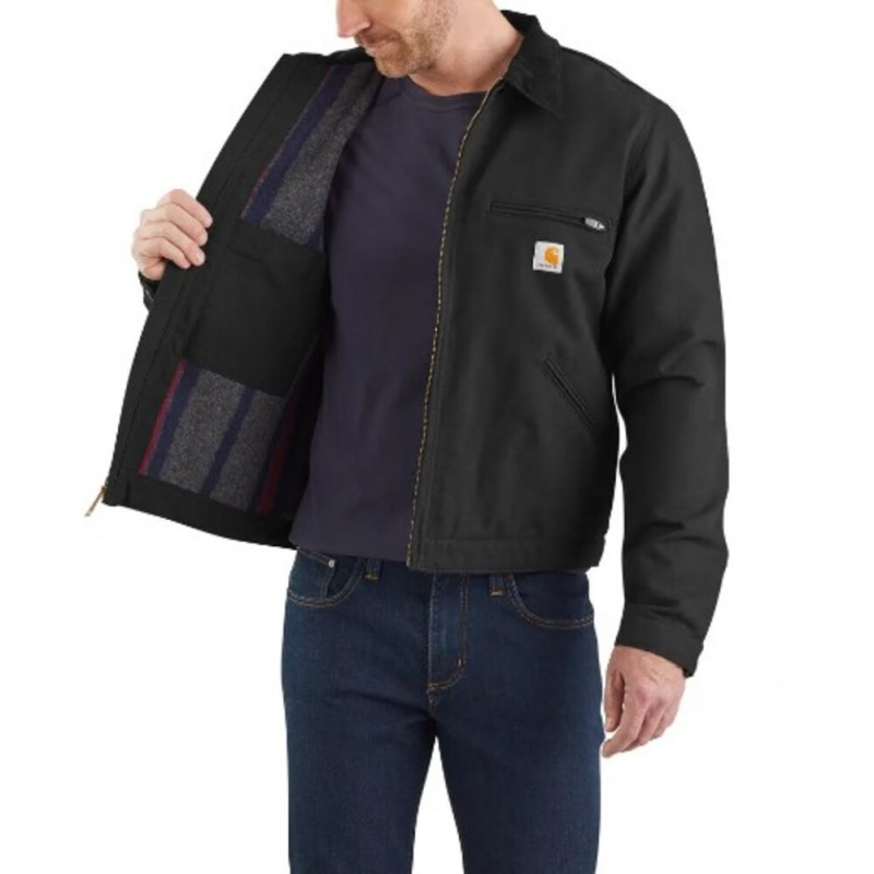 CARHARTT DUCK BLANKET-LINED DETROIT JACKET