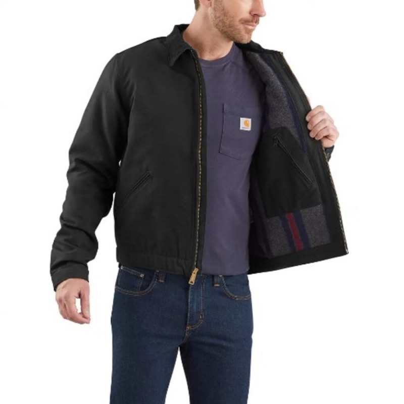 CARHARTT DUCK BLANKET-LINED DETROIT JACKET