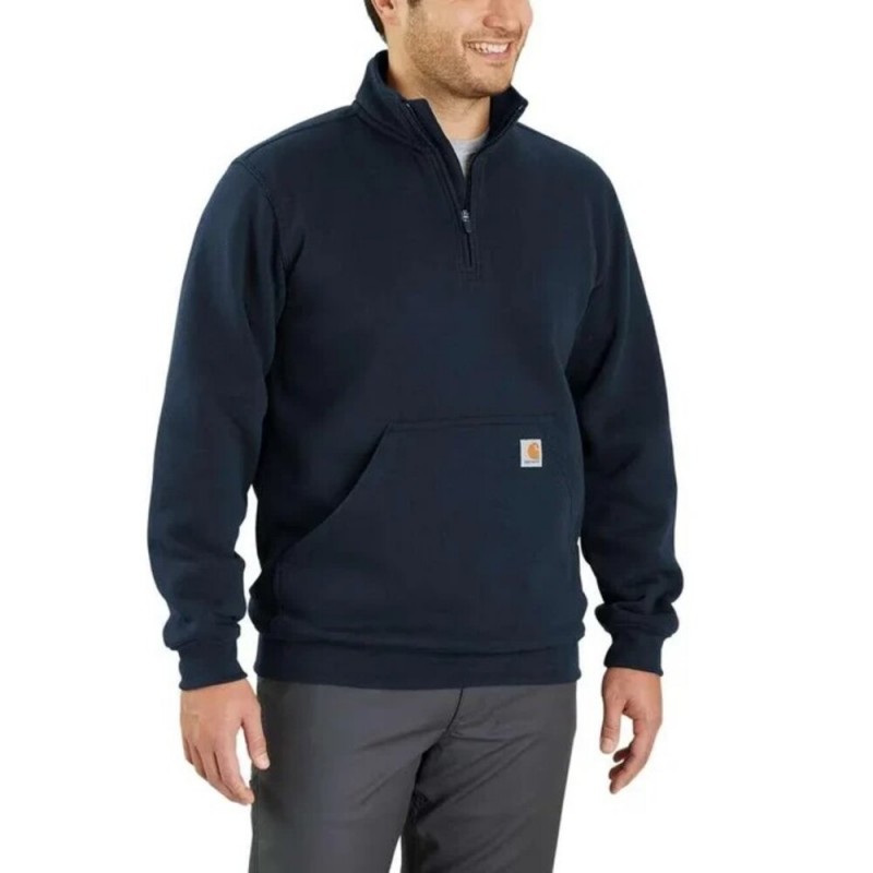 CARHARTT MARQUETTE 1/4 ZIP MOCK-NECK SWEATSHIRT