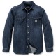 CARHARTT MONTANA RELAXED FIT MIDWEIGHT DENIM LS SNAP FRONT SHIRT