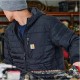 CARHARTT RAIN DEFENDER LIGHTWEIGHT INSULATED HOODED JACKET