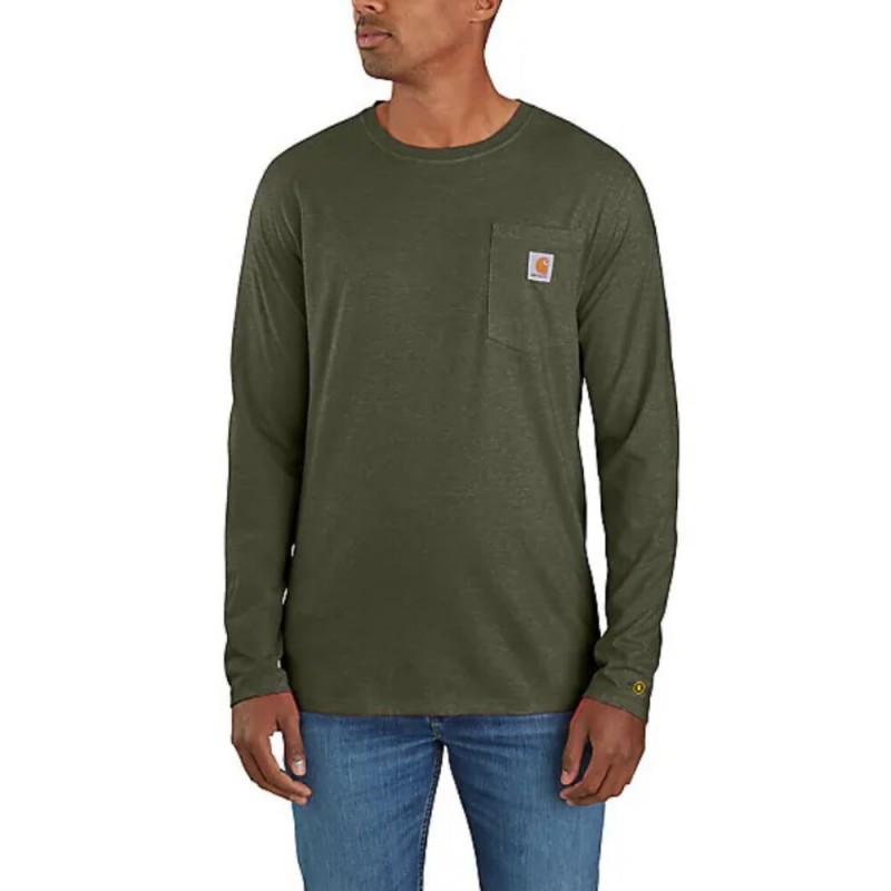 CARHARTT FORCE RELAXED FIT MIDWEIGHT LS POCKET T-SHIRT
