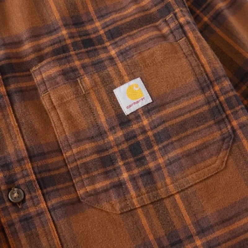 CARHARTT HAMILTON RELAXEDLS PLAID SHIRT