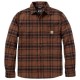 CARHARTT HAMILTON RELAXEDLS PLAID SHIRT