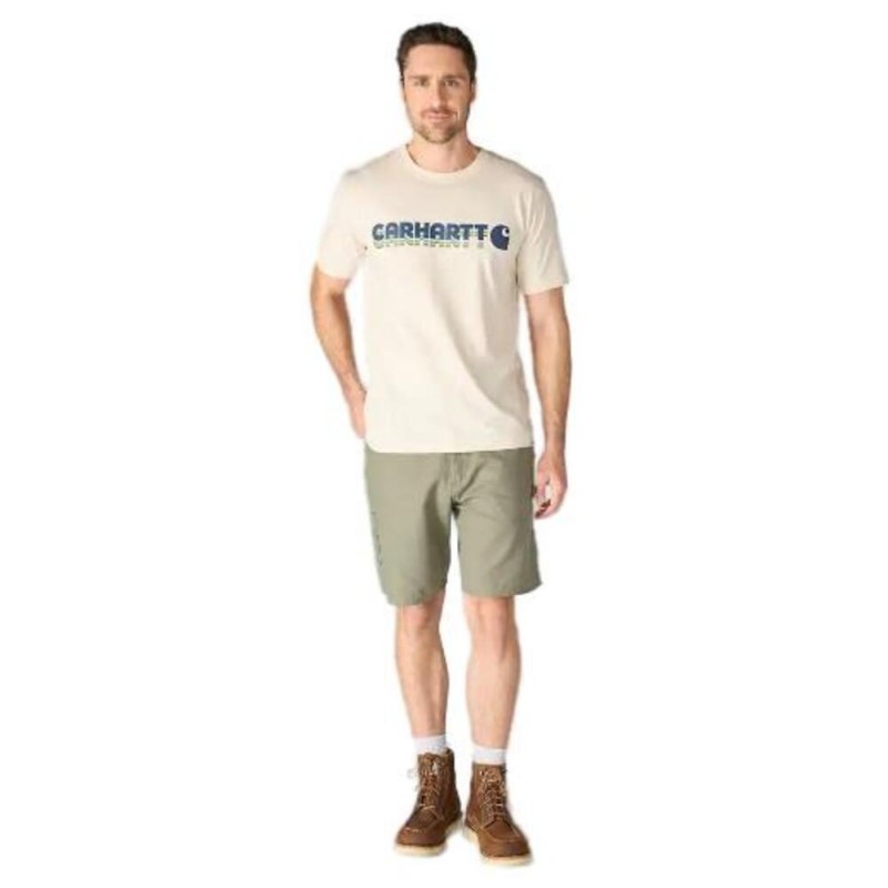CARHARTT IRVINE RELAXED LAYERED LOGO T-SHIRT