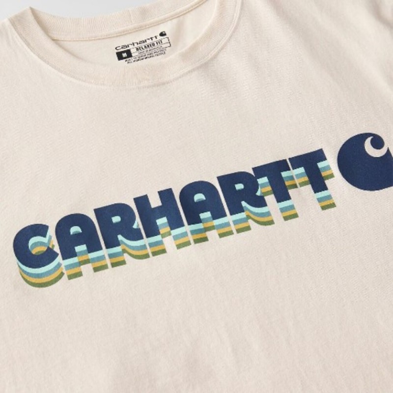 CARHARTT IRVINE RELAXED LAYERED LOGO T-SHIRT