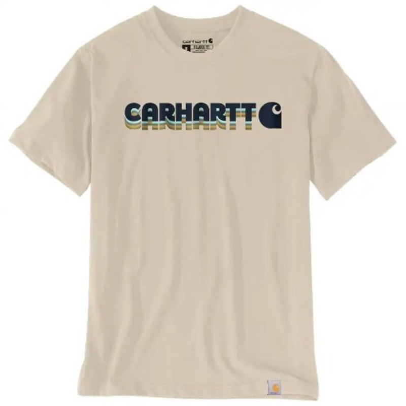CARHARTT IRVINE RELAXED LAYERED LOGO T-SHIRT