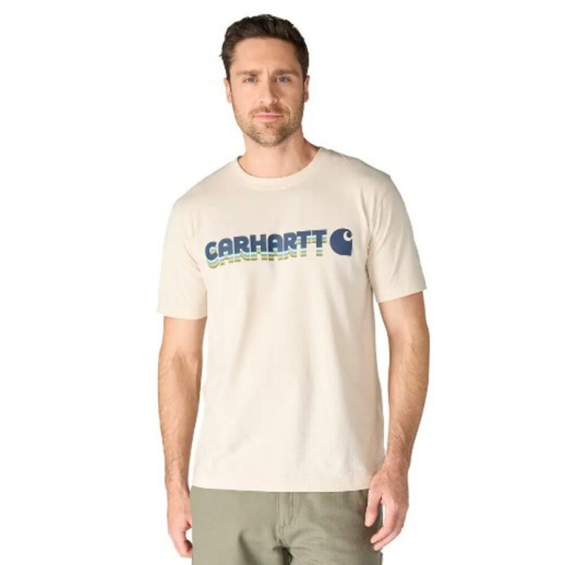 CARHARTT IRVINE RELAXED LAYERED LOGO T-SHIRT