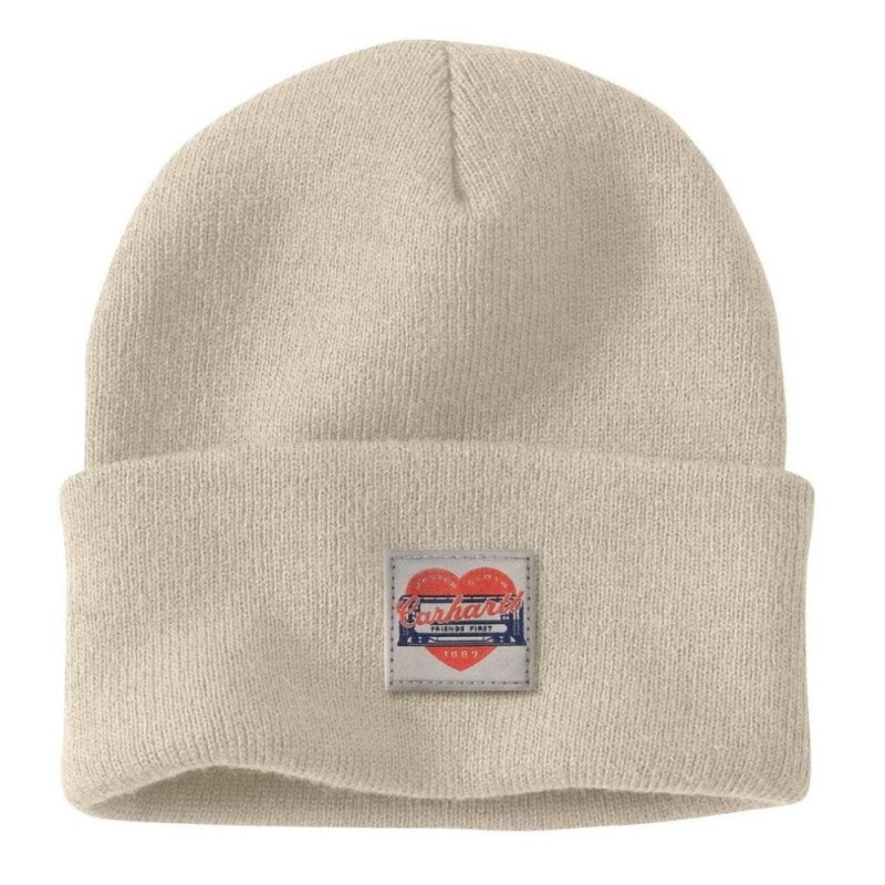 CARHARTT KNIT HEART PATCH BEANIE