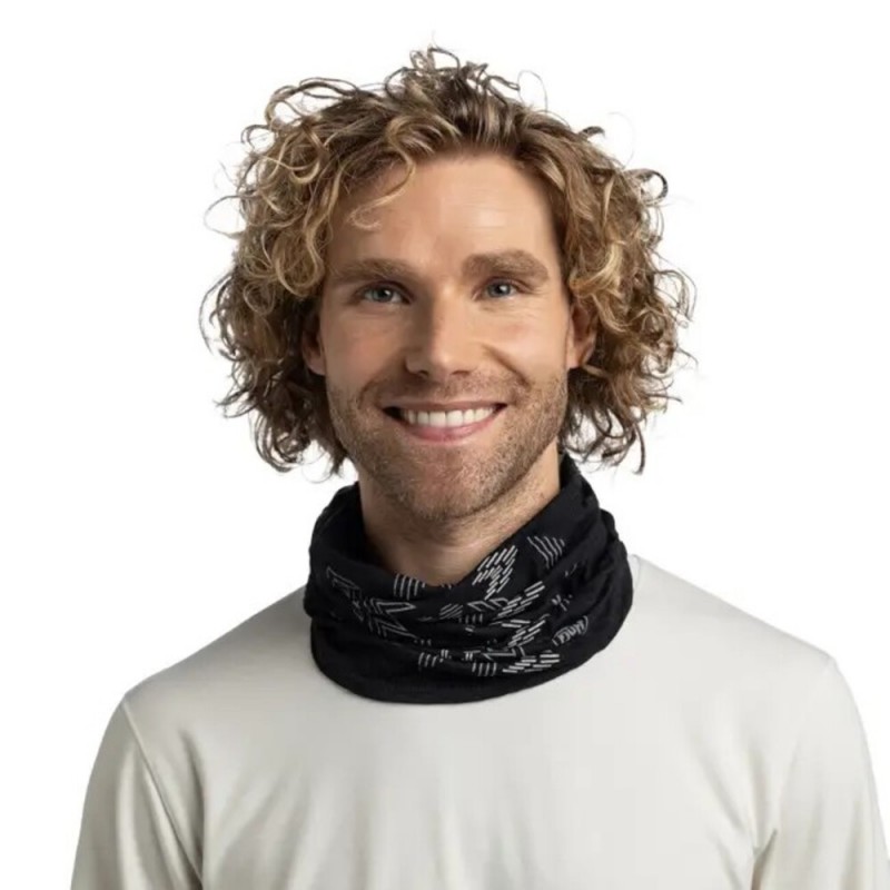 BUFF MERINO LIGHTWEIGHT PRINTS VANYR BLACK