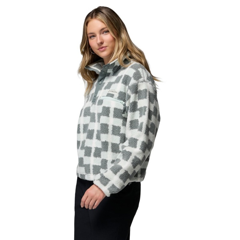 COLUMBIA HELVETIA II PRINTED CROPPED HALF SNAP