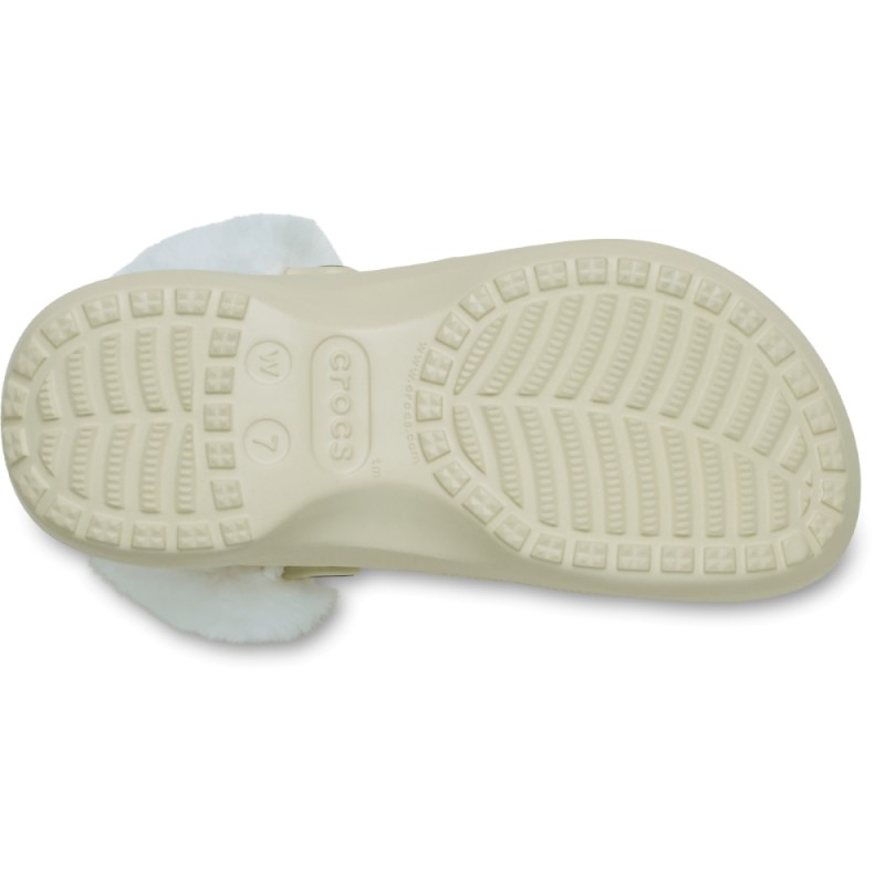 CROCS CLASSIC PLATFORM FUZZ LINED CG
