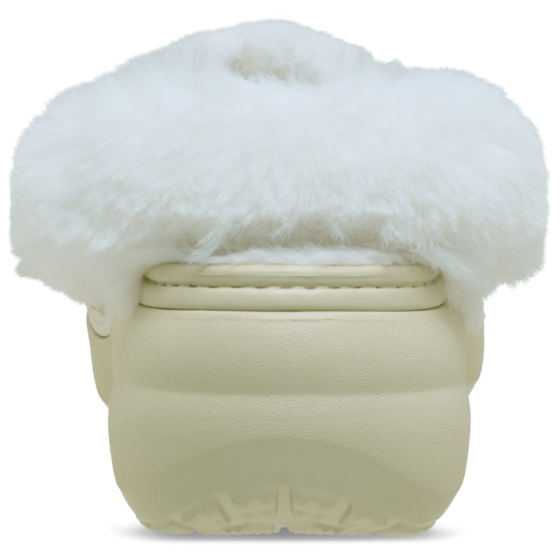 CROCS CLASSIC PLATFORM FUZZ LINED CG