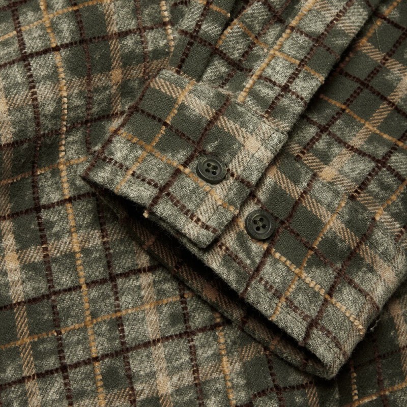 WOODBIRD WBJONG WASH CHECK SHIRT
