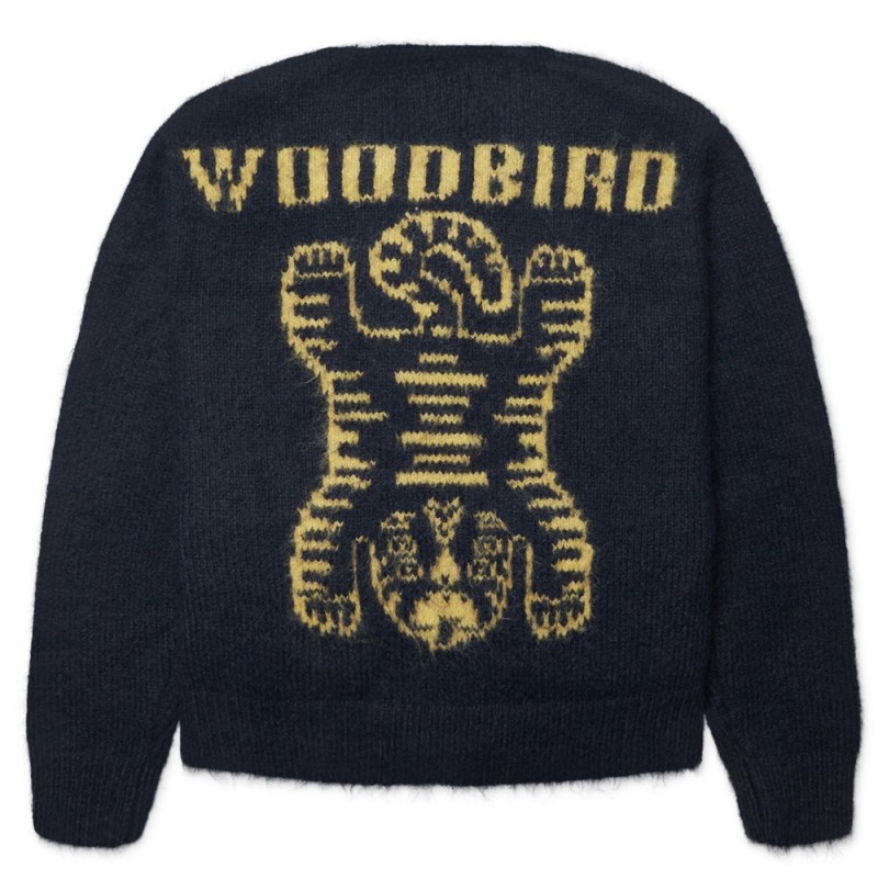 WOODBIRD STYLE WBKOON ZIP TIGER CARDIGAN