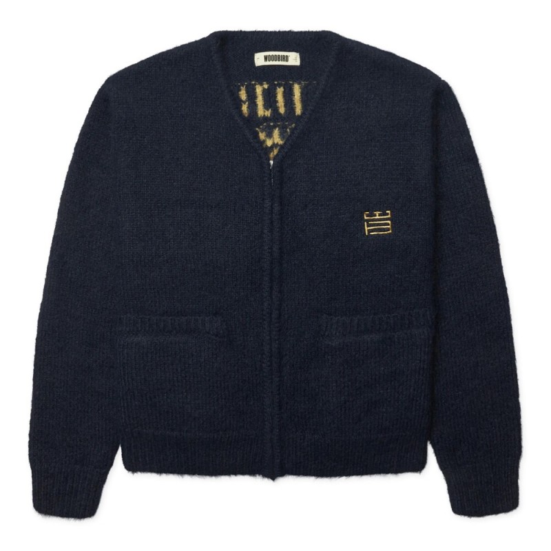 WOODBIRD STYLE WBKOON ZIP TIGER CARDIGAN