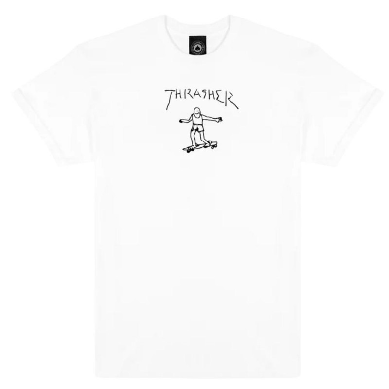 THRASHER GONZ T-SHIRT-WHITE