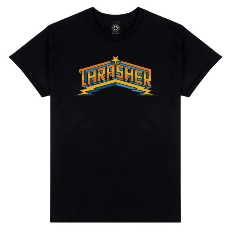 THRASHER LUCHADORA T-SHIRT-BLACK