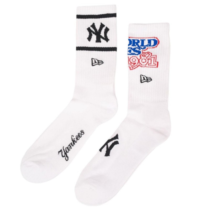 NEW ERA MLB WS CREW SOCKS 2PK UNISEX ΚΑΛΤΣΕΣ