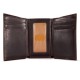 CARHARTT OIL TAN LEATHER TRIFOLD WALLET