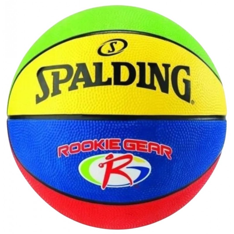 SPALDING ROOKIE GEAR MULTI COLOR SZ5 RUBBER