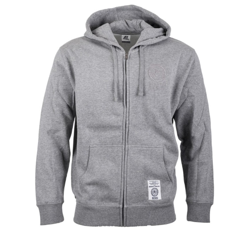 RUSSELL COLG ZIP THROUGH HOODY