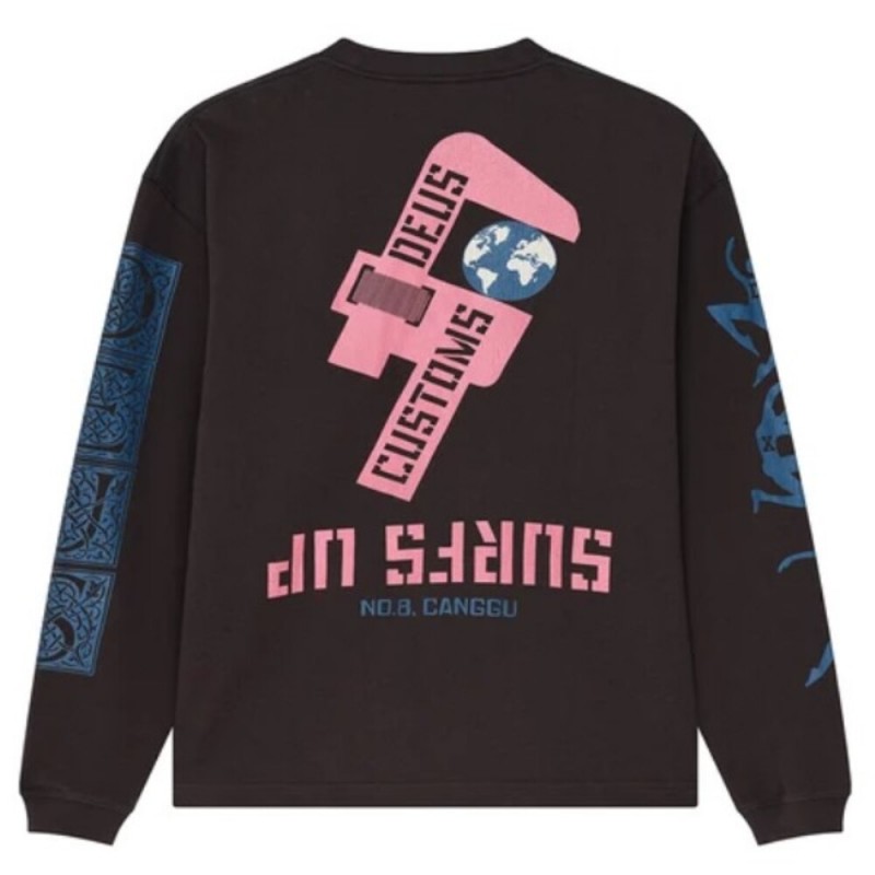 DEUS EX MACHINA SWELL MAPS OS LS TEE ΑΝΔΡΙΚΗ ΜΠΛΟΥΖΑ ΜΑΚΡΥ ΜΑΝΙΚΙ