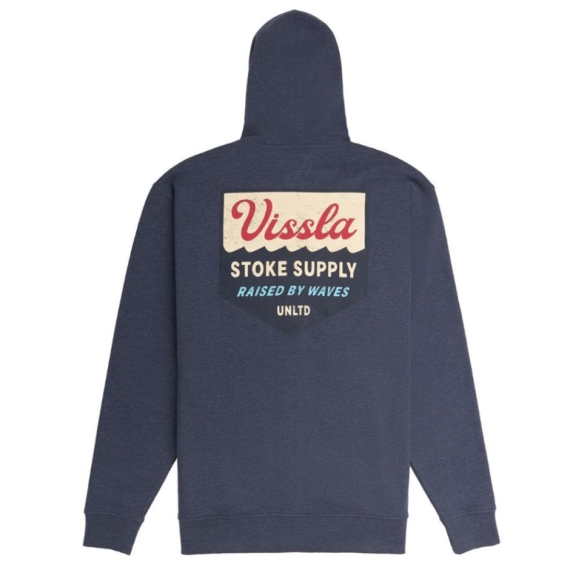 VISSLA COASTAL ZIP HOODIE FLEECE