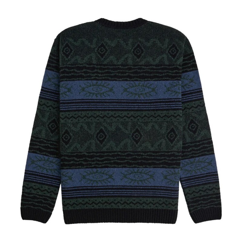 VISSLA BLUR JACQUARD CREW SWEATER