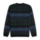 VISSLA BLUR JACQUARD CREW SWEATER