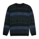 VISSLA BLUR JACQUARD CREW SWEATER