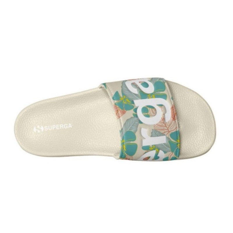 SUPERGA 1908 SLIDES HIBISCUS PRINT POLYSOFT