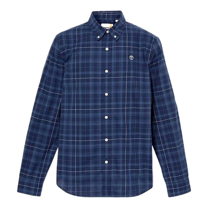 TIMBERLAND STRETCH POPLIN CHECK SH PEACO