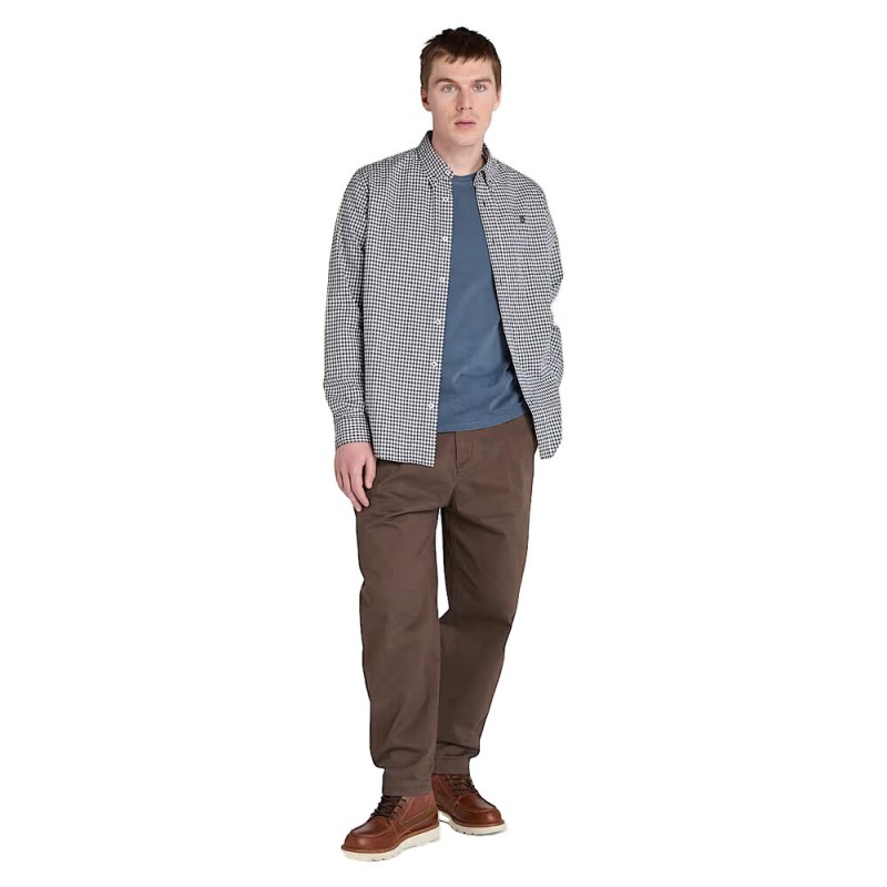 TIMBERLAND STRETCH POPLIN GINGHAM SHIRT