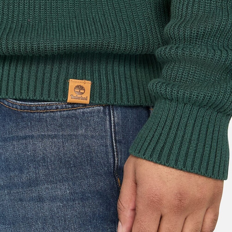 TIMBERLAND TEXTURED 1/4 ZIP SWEATER