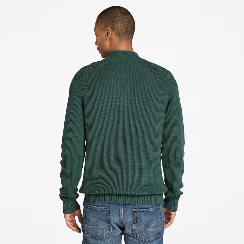 TIMBERLAND TEXTURED 1/4 ZIP SWEATER