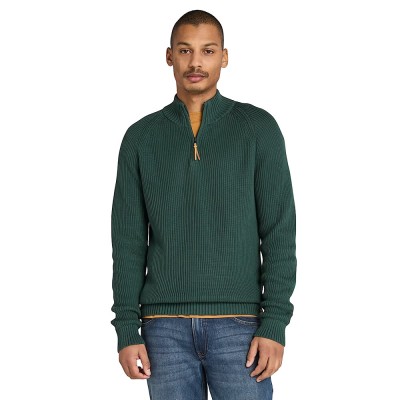 TIMBERLAND TEXTURED 1/4 ZIP SWEATER