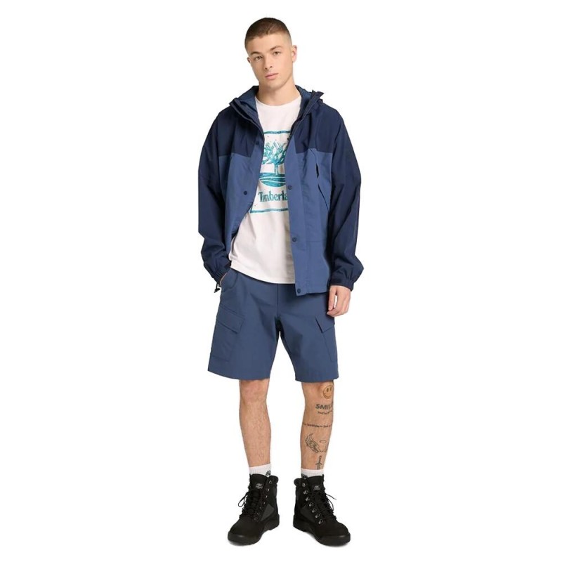 TIMBERLAND WATER STACK LOGO SS TEE