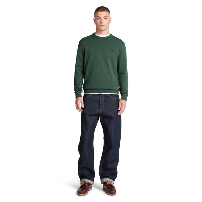 TIMBERLAND WILLIAMS RIVER COTTON CREW NECK SWEATER ΑΝΔΡΙΚΟ ΠΟΥΛΟΒΕΡ