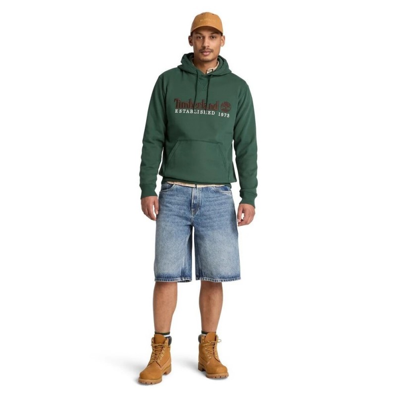 TIMBERLAND ESTABLISHED 1973 EMBROIDERED LOGO BB HOODIE ΑΝΔΡΙΚΟ ΦΟΥΤΕΡ ΚΟΥΚΟΥΛΑ
