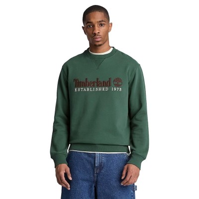TIMBERLAND ESTABLISHED 1973 EMBROIDERED LOGO BB CREW SWEATSHIRT ΑΝΔΡΙΚΟ ΦΟΥΤΕΡ ΛΑΙΜΟΚΟΨΗ