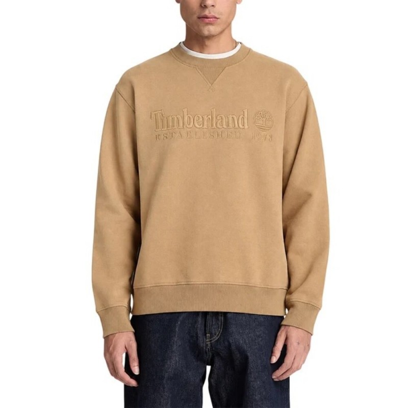 TIMBERLAND ESTABLISHED 1973 EMBROIDERED LOGO BB CREW SWEATSHIRT ΑΝΔΡΙΚΟ ΦΟΥΤΕΡ ΛΑΙΜΟΚΟΨΗ
