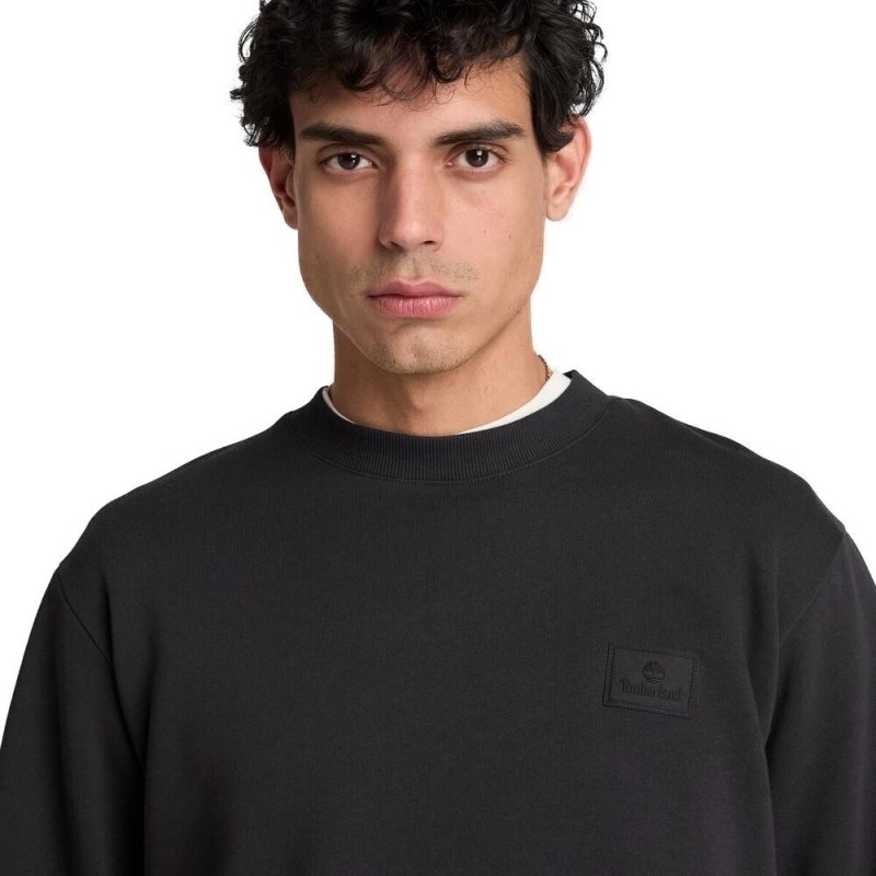 TIMBERLAND SILICON BADGE BB CREW SWEATSHIRT ΑΝΔΡΙΚΟ ΦΟΥΤΕΡ ΛΑΙΜΟΚΟΨΗ