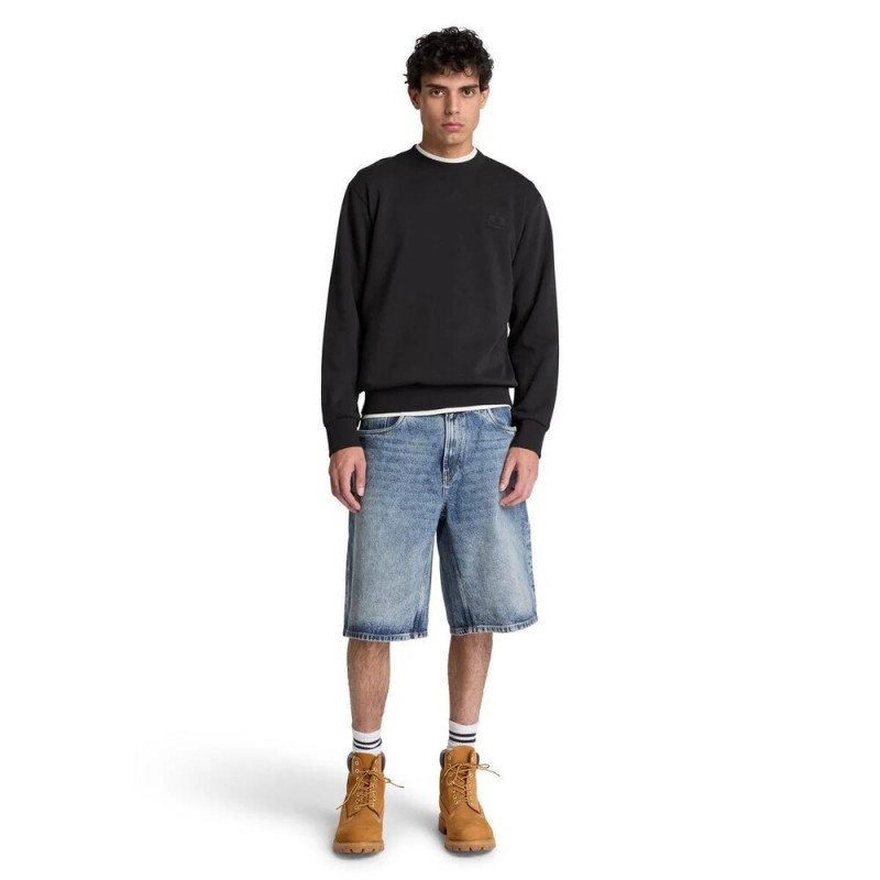 TIMBERLAND SILICON BADGE BB CREW SWEATSHIRT ΑΝΔΡΙΚΟ ΦΟΥΤΕΡ ΛΑΙΜΟΚΟΨΗ