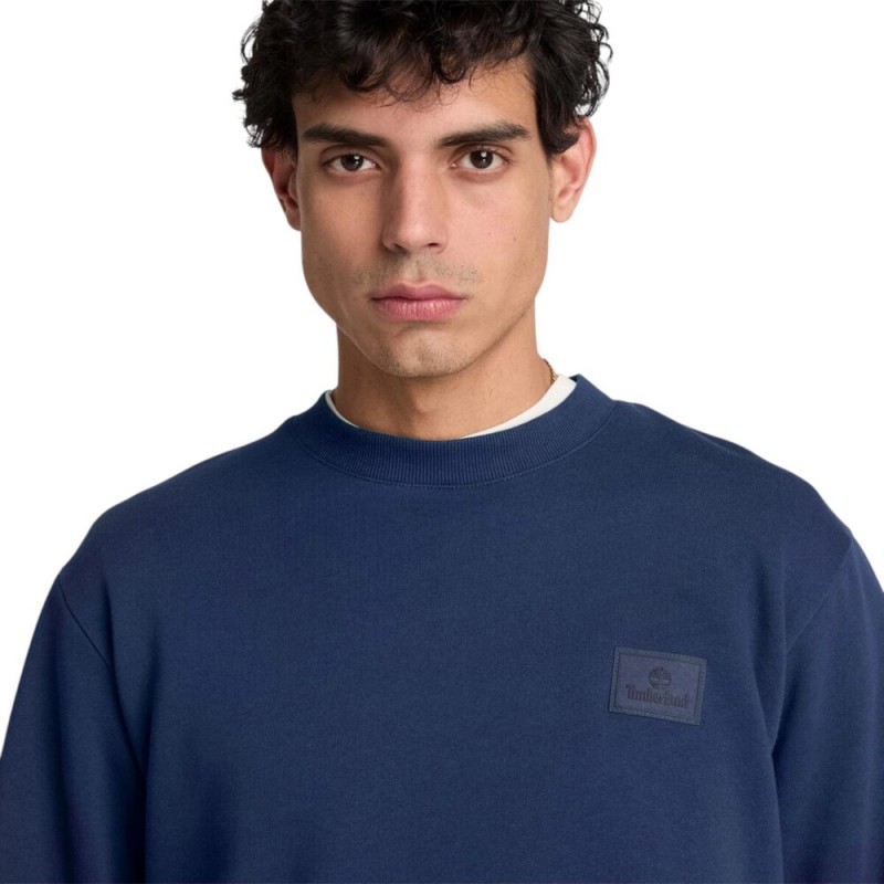 TIMBERLAND SILICON BADGE BB CREW SWEATSHIRT ΑΝΔΡΙΚΟ ΦΟΥΤΕΡ ΛΑΙΜΟΚΟΨΗ